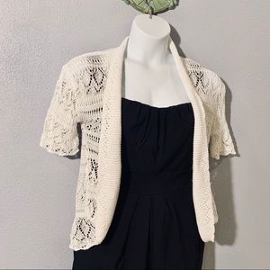 BINAMODI Intricate Lace Cardigan Shrug L